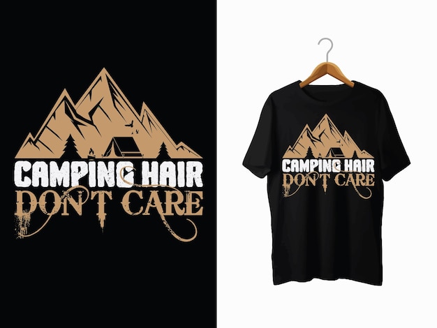 Victor camping t-shirt ontwerp typografie vintage