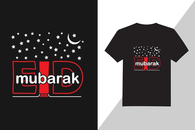 Vector victor eid mubarak t shirt design