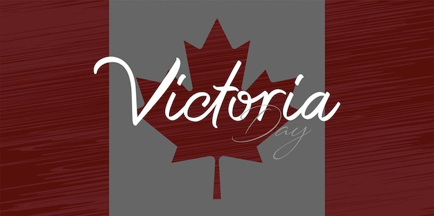 Victoria Day Canada Holiday banner voor website header achtergrond. Ansichtkaart, poster, spandoek etc.