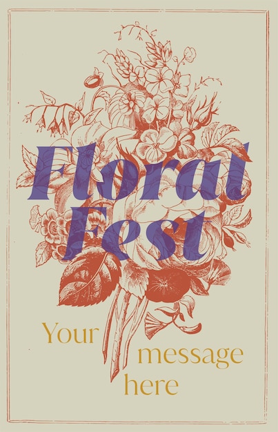 Vettore mazzo di fiori vittoriano. festa floreale. progettazione di poster. illustrazione botanica d'epoca.