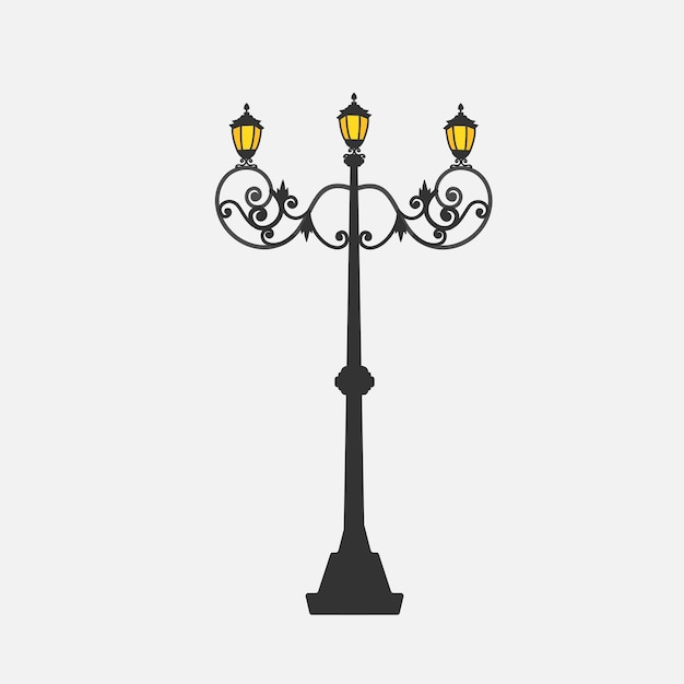 Victorian lamp post street pole light