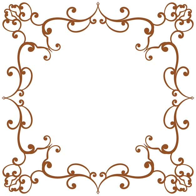 Вектор Викторианская рамка-орнамент