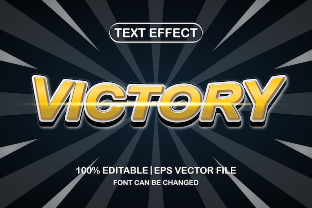 Victory 3d editable text effect