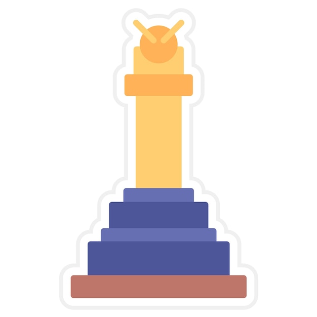 Vector victory column icon vector image can be used for landmarks