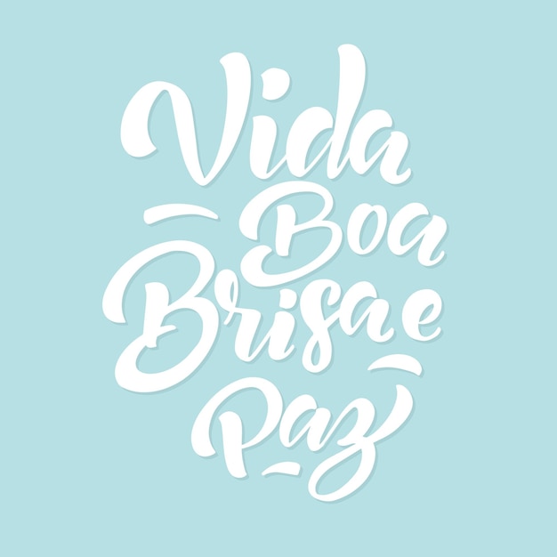 Vida boa brisa e paz