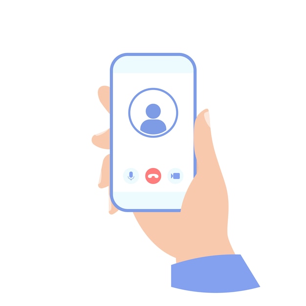 Video call in phone icon