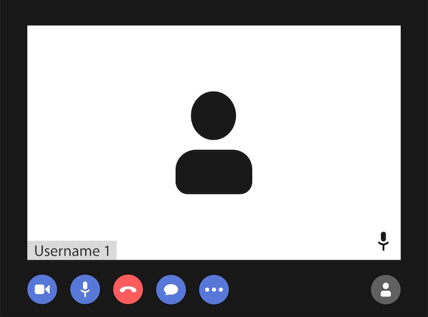 Video call user interface video conference calls window overlay