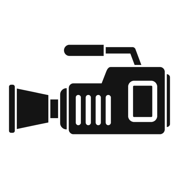 Video camcorder pictogram eenvoudige vector filmcamera tv-film