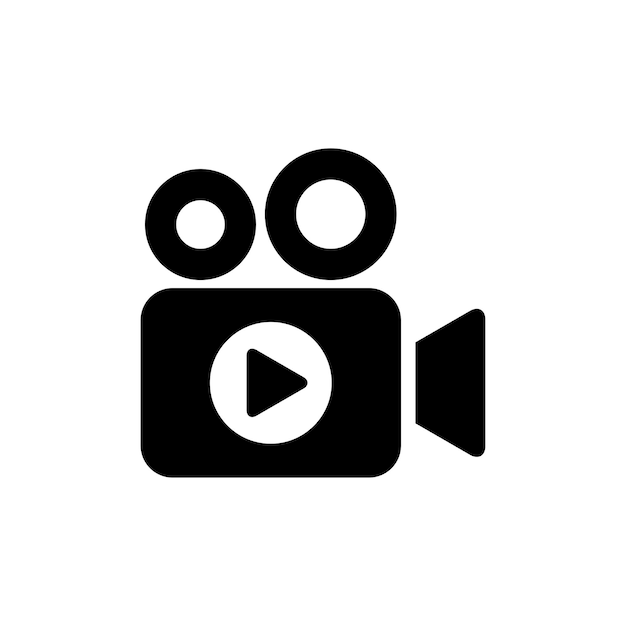 Vector video camera icon vector design template