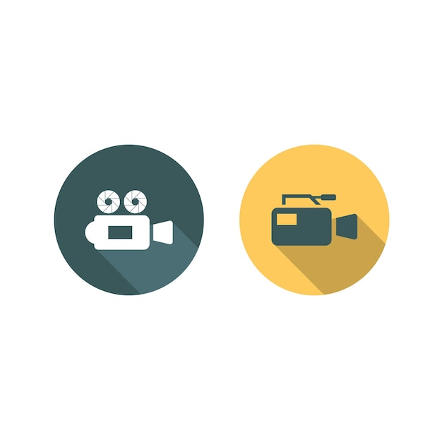 Video camera icon.Vector graphic illustration of a simple video camera icon,trendy flat style.