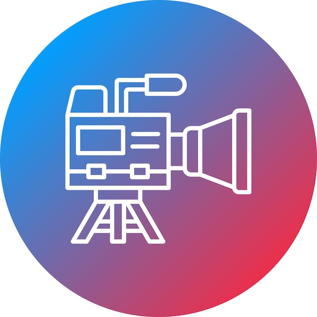 Video camera icon vector image can be used for cinema