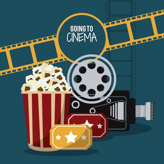 Video camera movie film cinema icon