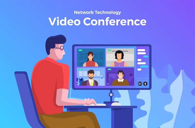 Вектор Видео-конференция