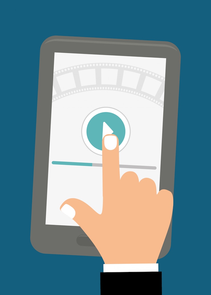 Vector video design illustration