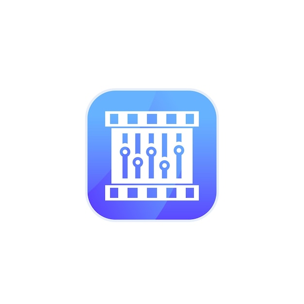 Video editing icon for app