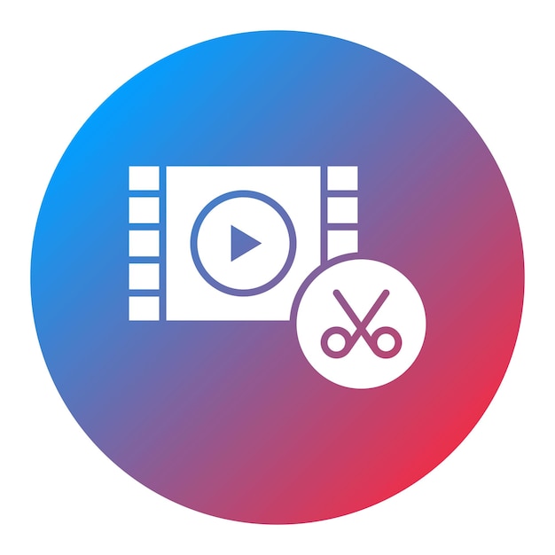 Video Editor icon vector image Can be used for Journalism