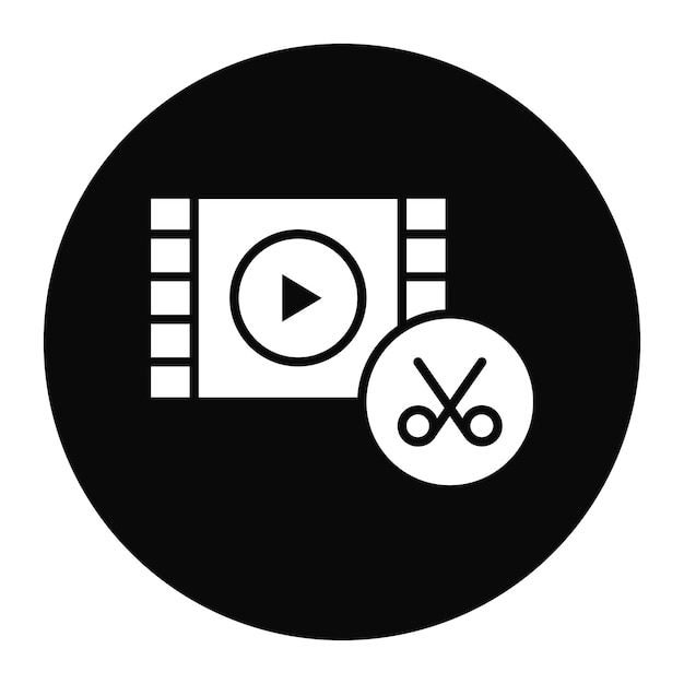 Vector video editor icon vector image can be used for journalism