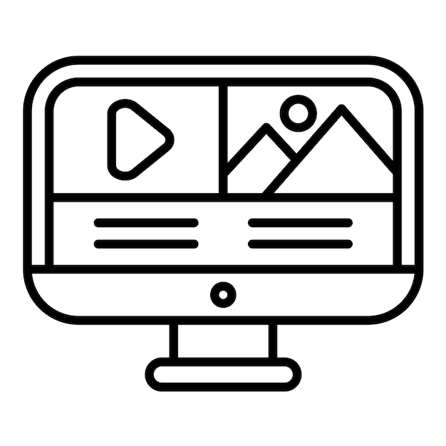 Video-editor Lijn illustratie