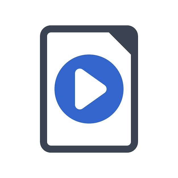 Video file icon vector image