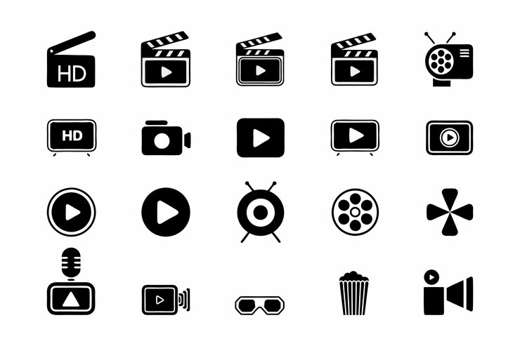 Video and Film Icons
