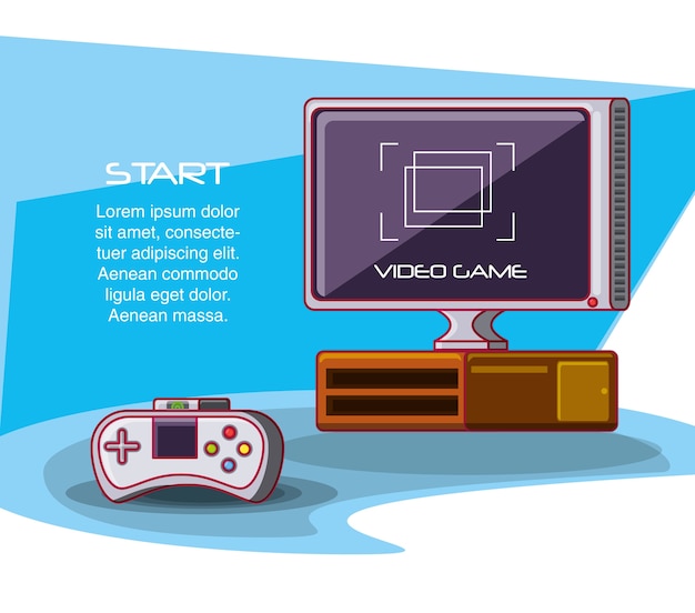 Vector video game console icons