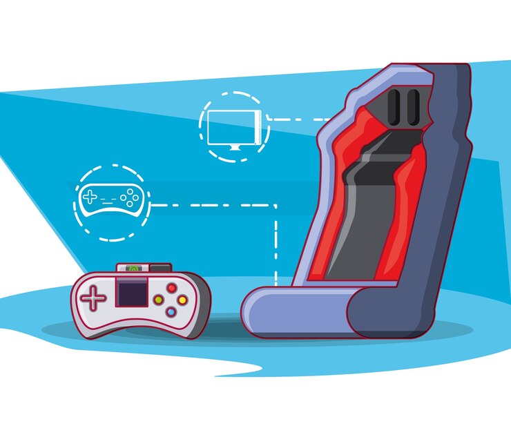 Vector video game control with chair
