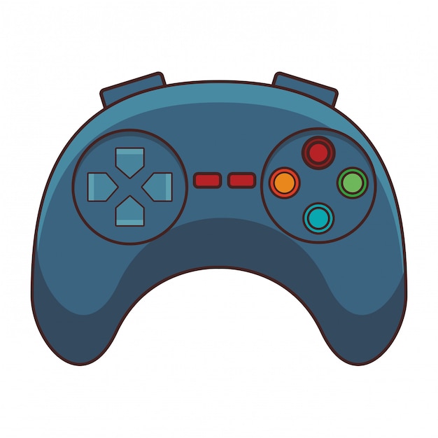 Video game controller cartoon