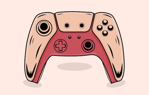 Video game controller illustration, Game console vector, Game controller vector illustration