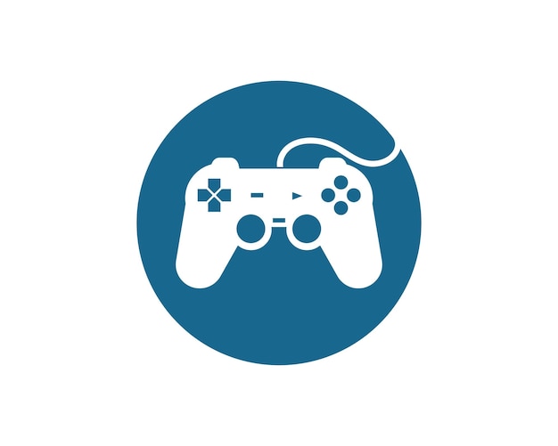 Video game controller logo icon vector illustration