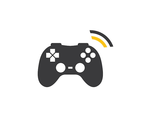 Векторная иллюстрация логотипа контроллера видеоигры