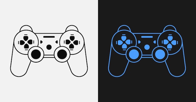 Вектор Контроллер видеоигры, векторная иллюстрация.