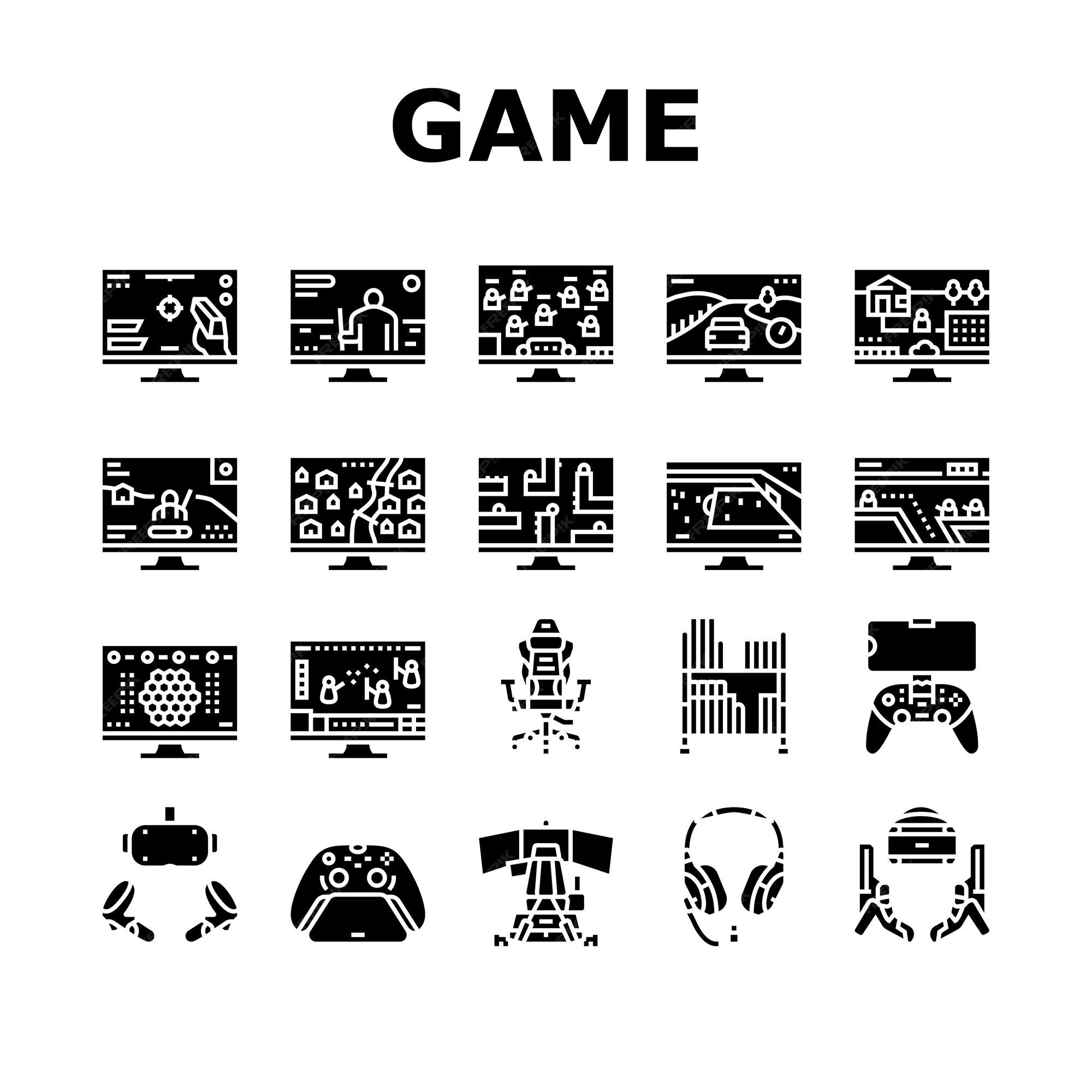 Computer game - Free electronics icons