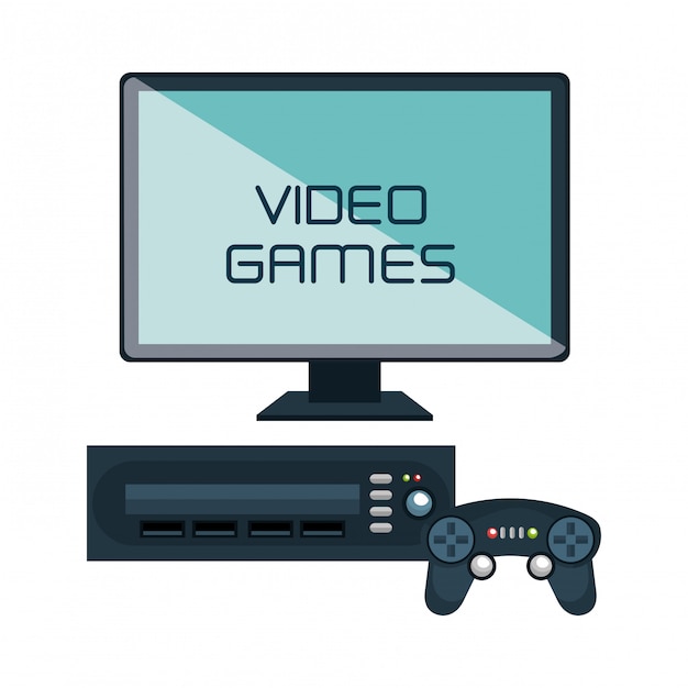 Vector video game interface geïsoleerd pictogram