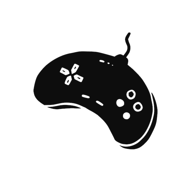 Controllo doodle disegnato a mano con joystick per videogiochi