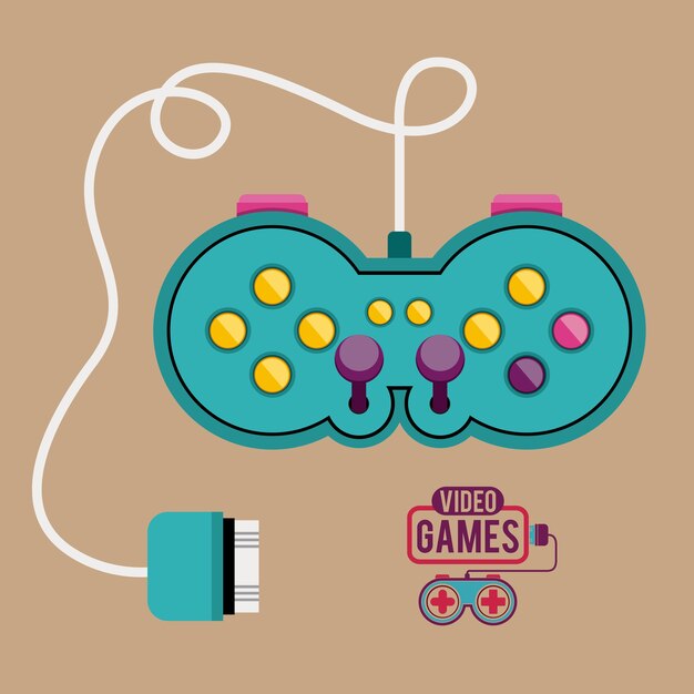 Vector video games design