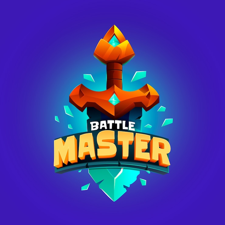 Vector video games and gaming logo template
