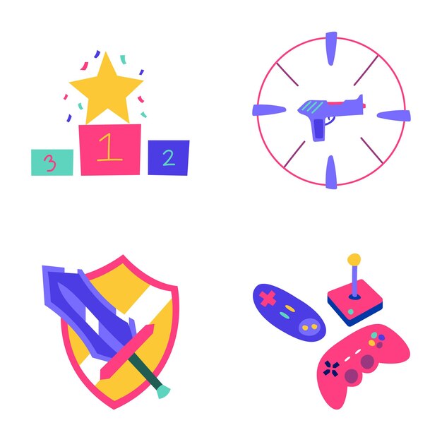 ビデオゲームステッカーセット