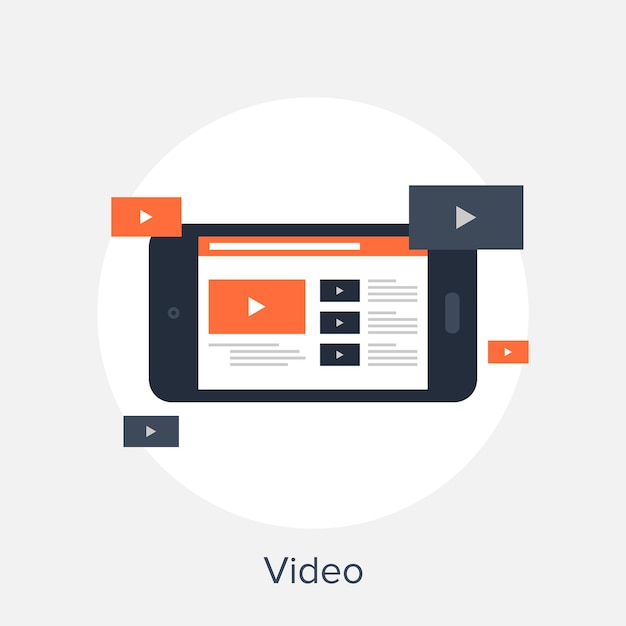 Vector video icon