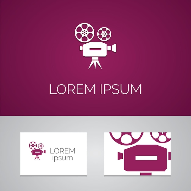 Video logo template icon