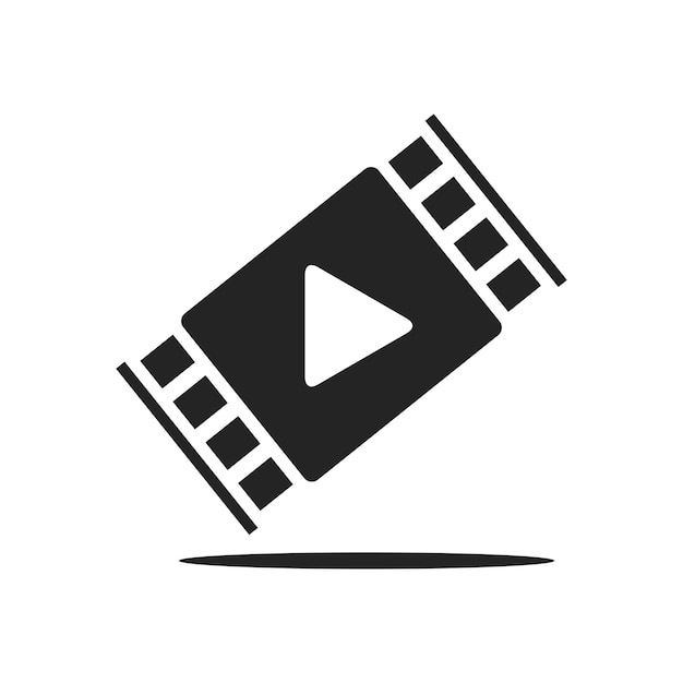 Modello logo video icona di identità del marchio isolata grafica vettoriale astratta