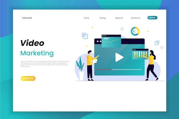 Video marketing en reclame landing