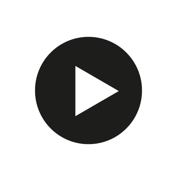Video pay icon play vector icon with round