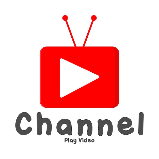 Video Play media logo symbool pictogram ontwerp voor chanel video tv apps logo
