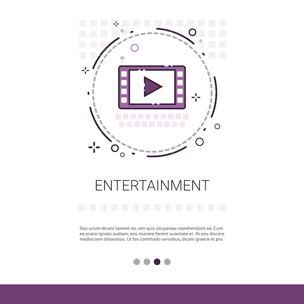 Video player entertainment vrije tijd webbanner