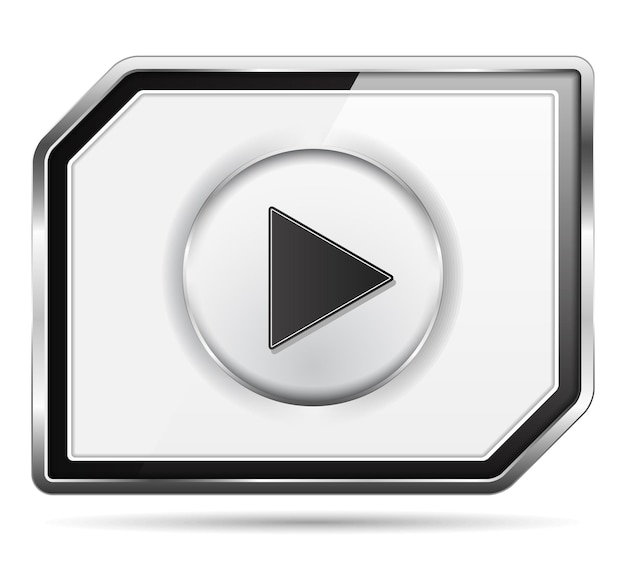 Vector video player icon