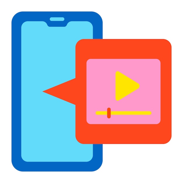 Vector video player icon
