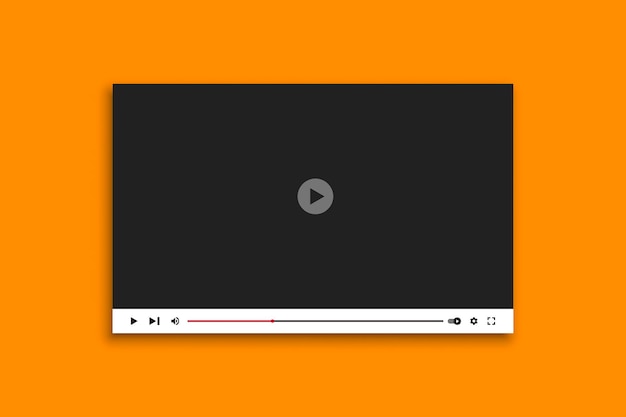 Video player interface Video player UI