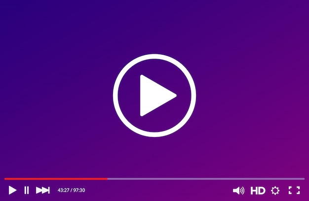 Video player template