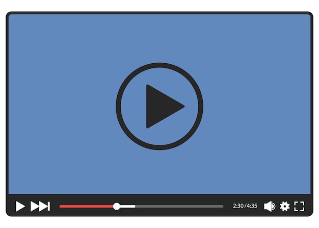 Vector video player for web vector