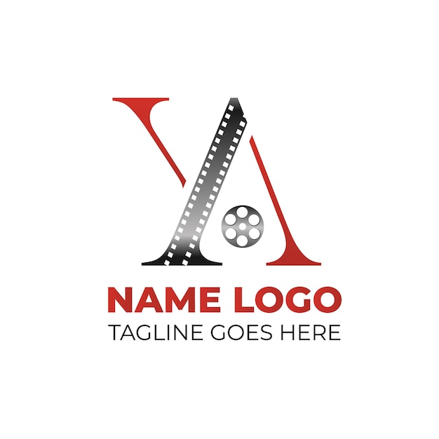 Vector video production luxary logo design